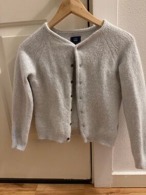 G-Star Cozy Women's Light Gray Button-Front Sweater Cardigan Size XS